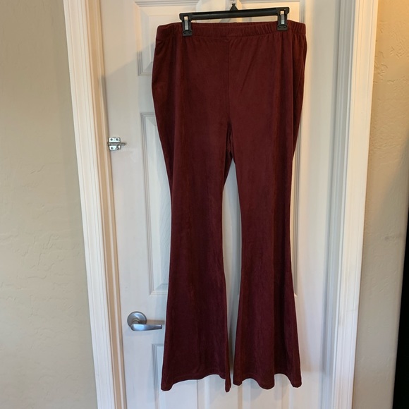 Forever 21 Pants - Cranberry Colored High Rise Bell Bottom Pa…